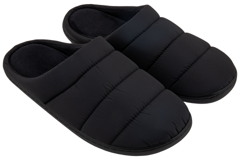 Чоловічі закриті капці БЕЛСТА з чорної стьобаної плащової тканини - 1