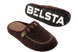 Чоловічі закриті капці БЕЛСТА з коричневої італійської повсті прикрашені вишивкою - 4